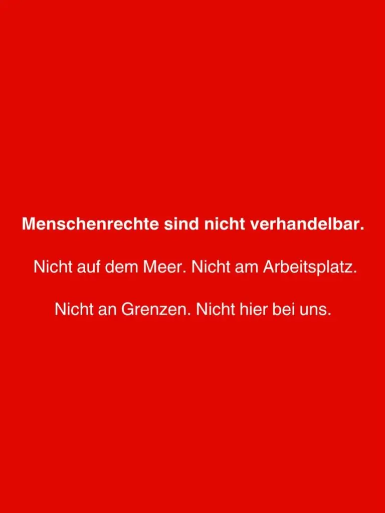 Mehr über den Artikel erfahren Menschenrechte sind nicht verhandelbar